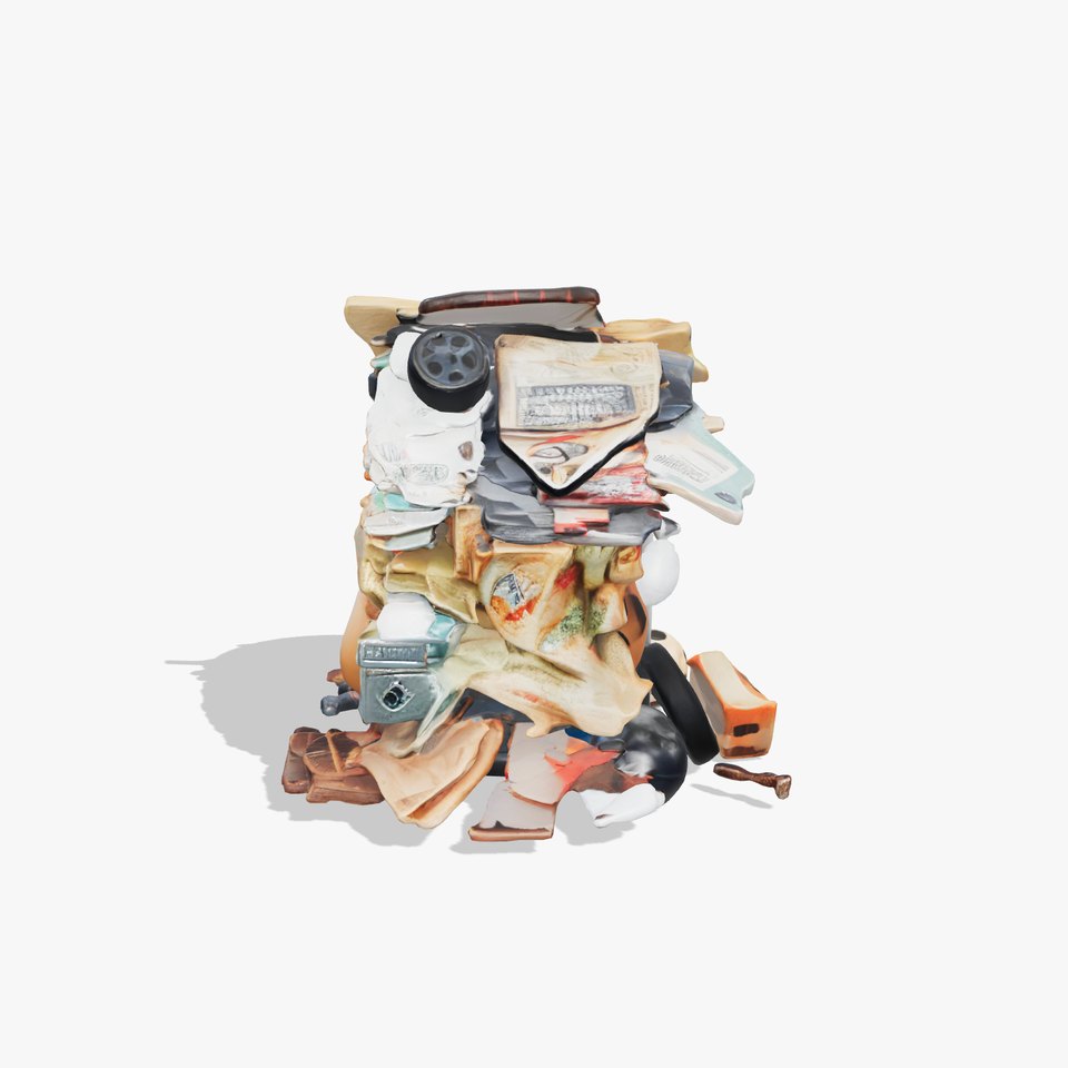 Graffiti Waste Drum with Refuse Model Pack